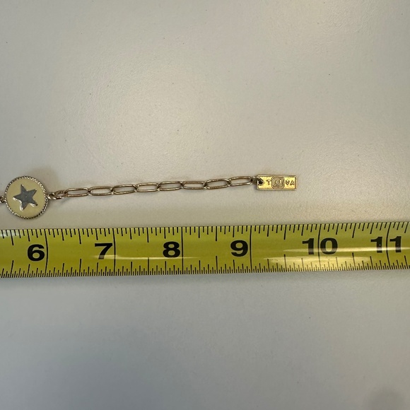 TOVA Gold Star Bracelet Set in Vanilla Enamel and Gold-Tone Metal - Picture 9 of 10